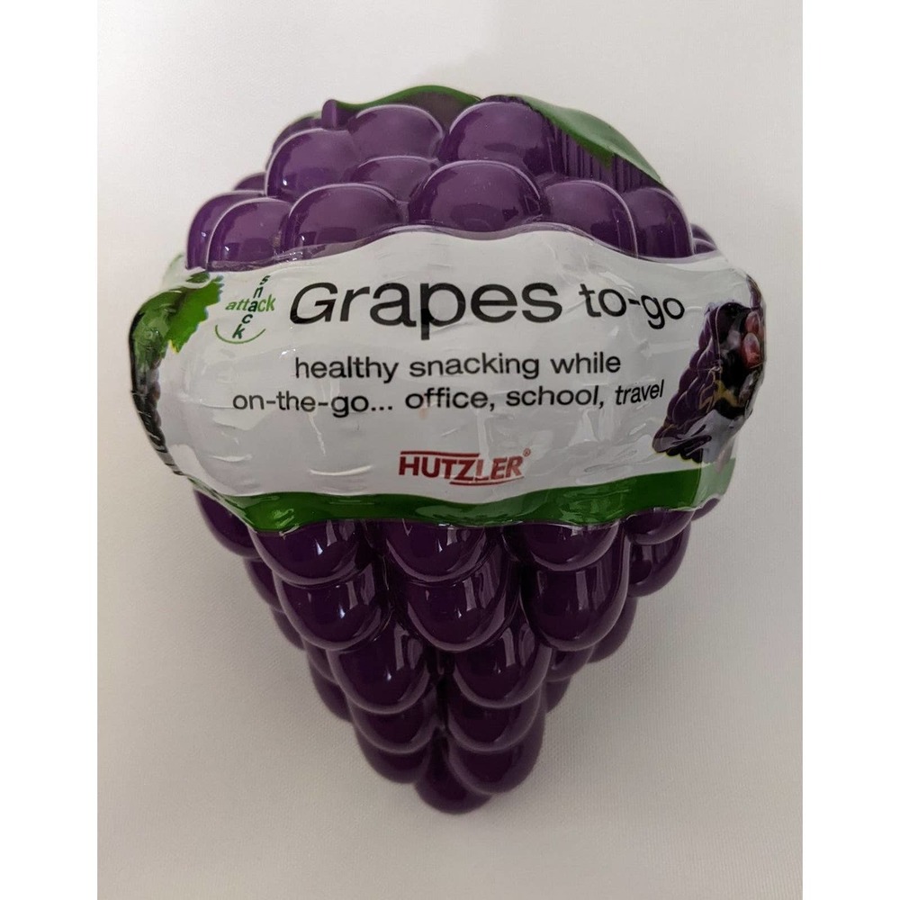 4/$20 Hutzler Grapes To-Go Bento Box purple bpa free dishwasher safe